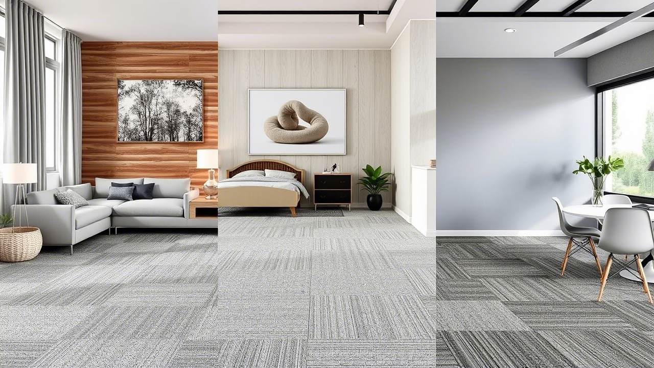Как выбрать ковровую плитку для разных помещений?